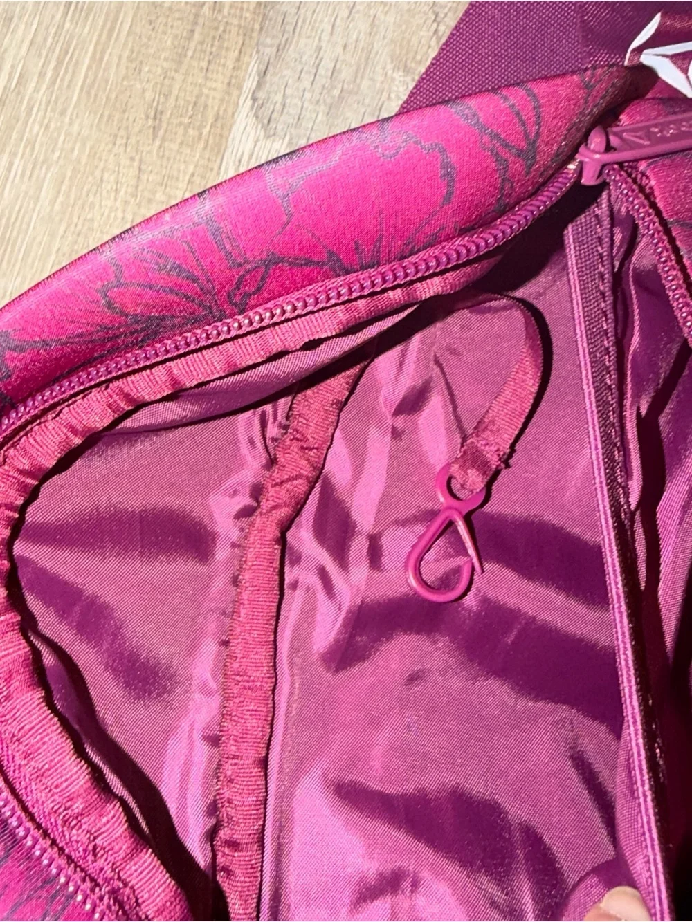 Reebok Pink Floral Crossbody Belt Bag Fanny Pack